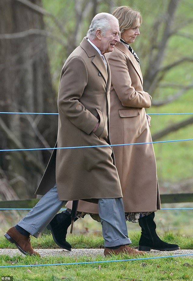 King Charles, 75, was at his private residence in Balmoral when he was diagnosed with an enlarged prostate after attending a check up earlier this week – as doctors ‘expect monarch to stay in hospital overnight before returning to duties as normal’