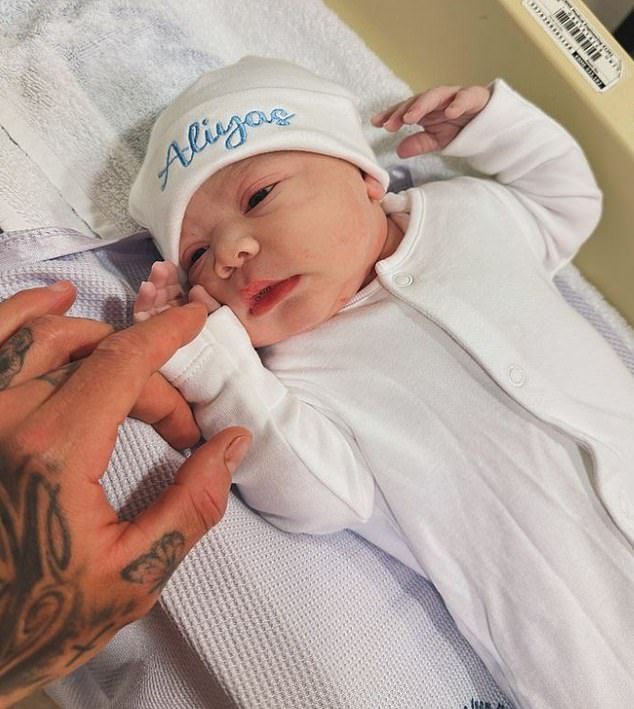 Ashley Cain welcomes a son two years after his baby Azaylia tragically died from leukaemia and pays tribute to his daughter with newborn’s name – while his ex Safiyya Vorajee says she’s ‘putting on a brave face’