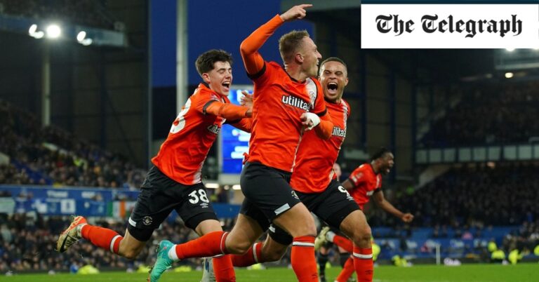 Luton dump Everton out of FA Cup with late win at Goodison