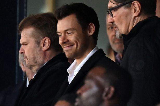 Second famous face spotted at Manchester United vs Luton as Harry Styles watches on