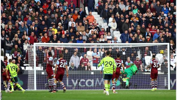 West Ham United 0-6 Arsenal: Gunners romp to emphatic win to close gap on leaders