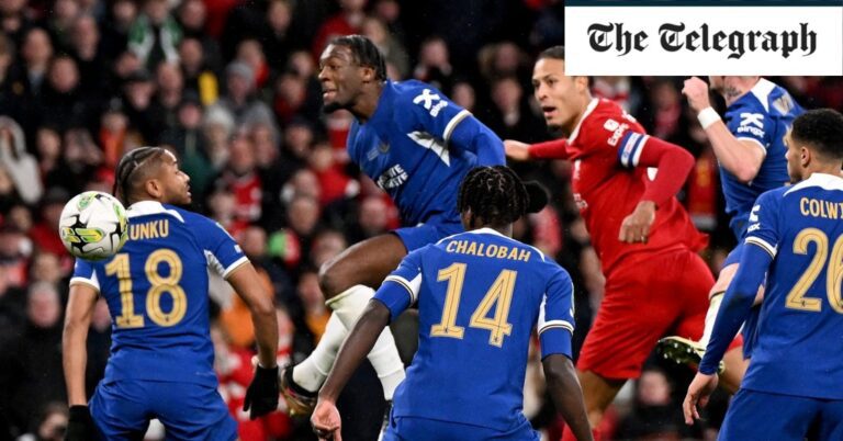 Virgil van Dijk’s extra-time header wins Carabao Cup for Liverpool against Chelsea – latest reaction