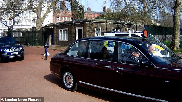 King Charles was seen in the back of a car leaving Clarence House this morning