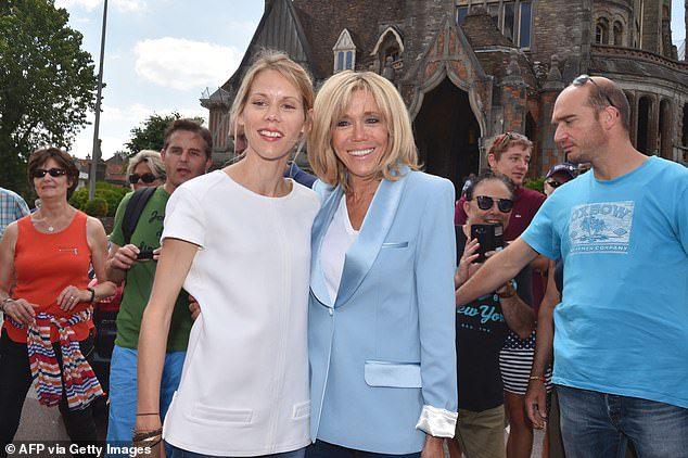 Brigitte Macron’s daughter Tiphaine Auziere compares her mother to Kate Middleton as she slams ‘grotesque’ right-wing conspiracy theorists who claimed the French first lady was born a man 