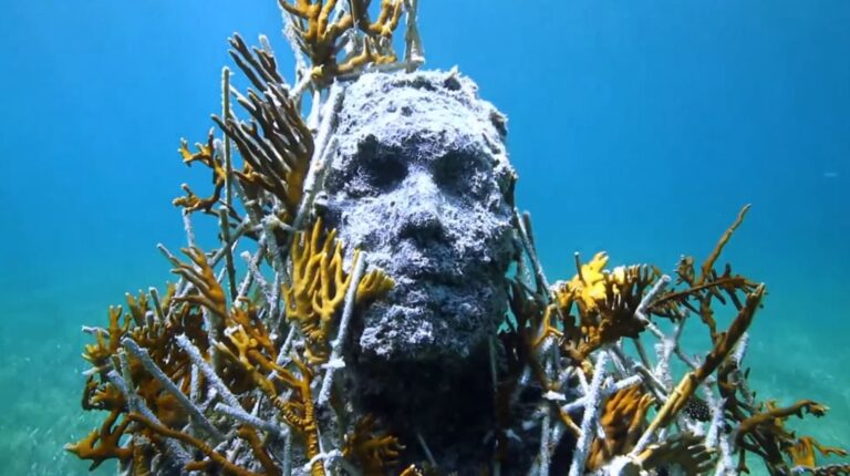 Underwater sculptures highlight threat of sewage pollution – Channel 4 News