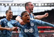 Arsenal 0-2 Aston Villa: Leon Bailey and Ollie Watkins score late on to dent Gunners’ title bid