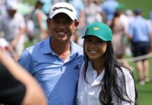 Who is Masters 2024 golfer Collin Morikawa’s wife Katherine Zhu and has she been his caddie?